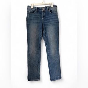 INC International Concepts Dark Blue Straight Leg Jeans, size 10